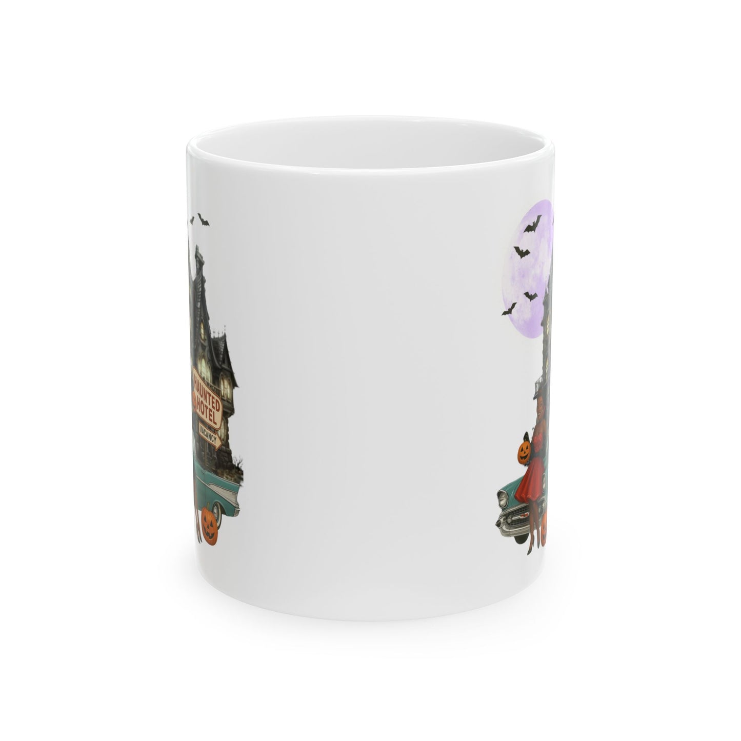 Spooky Halloween Ceramic Mug - Goth Decor, Witchy Gift, Haunted House Coffee Mug, Fall Drinkware, Halloween Party
